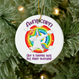 Adorno De Cerámica El Aunticornio Como Una Tía Normal Pero Más Increí