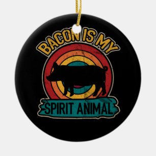 Adorno De Cerámica El Bacon Es Mi Espíritu Animal Bacon Lover Grillin