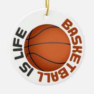 Adorno De Cerámica El baloncesto es Vida