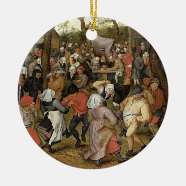 Adorno De Cerámica El banquete de la boda (Frente)