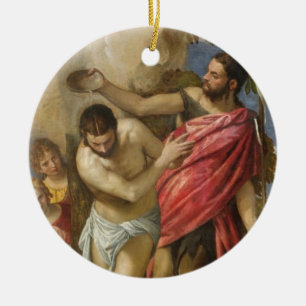 Adorno De Cerámica El bautismo de Cristo