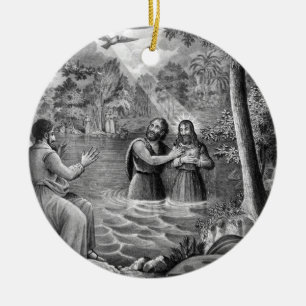 Adorno De Cerámica El bautismo de honor de Jesucristo