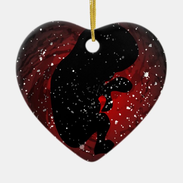 Adorno De Cerámica El bebé no nacido SIlhouette (Frente)