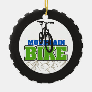 Adorno De Cerámica El Biking de la bici de montaña