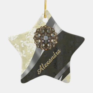 Adorno De Cerámica El bonito personalizó el modelo poner crema