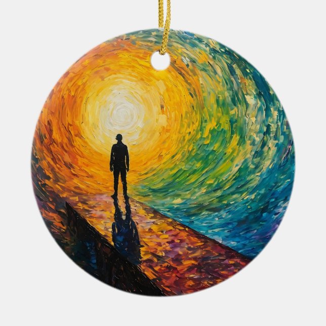 Adorno De Cerámica El borde de la dimensión (Frente)