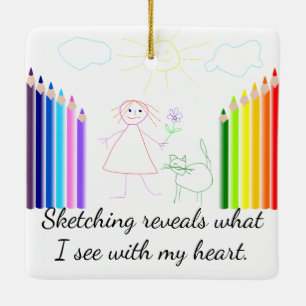 Adorno De Cerámica El bosquejar es mi afición