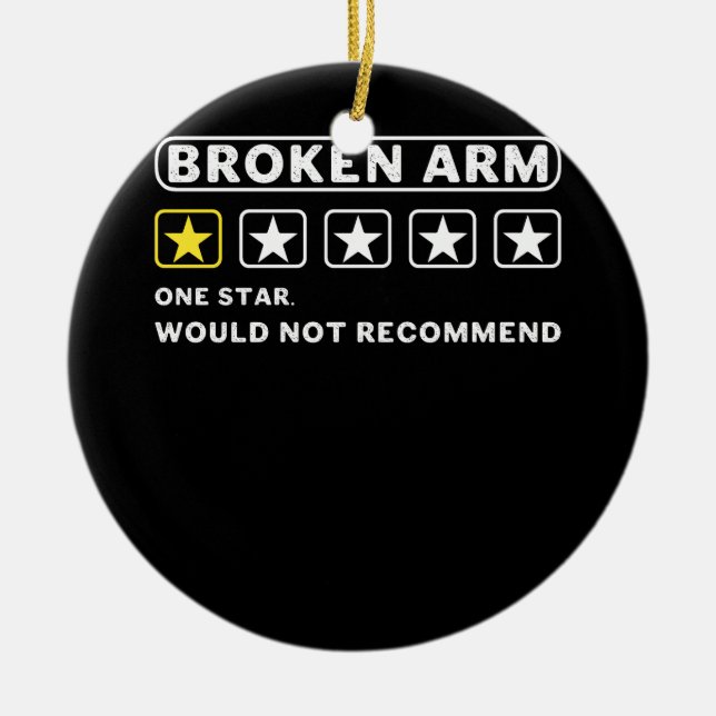 Adorno De Cerámica El Brazo Roto No Recomienda Que Se Ponga Bien Pron (Frente)