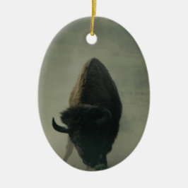 Adorno De Cerámica El búfalo "come mi polvo "