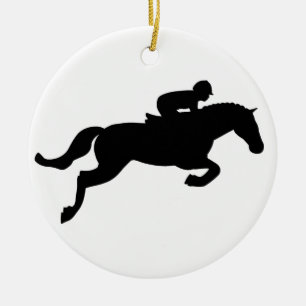 Adorno De Cerámica El caballo salta