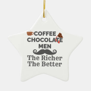 Adorno De Cerámica El Café Más Amante Del Chocolate Hombres Mejor