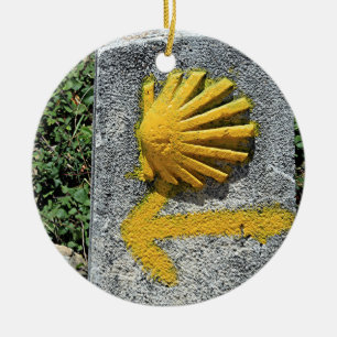 Adorno De Cerámica EL Camino de Santiago de Compostela, España,
