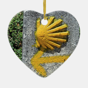 Adorno De Cerámica EL Camino de Santiago de Compostela, España,