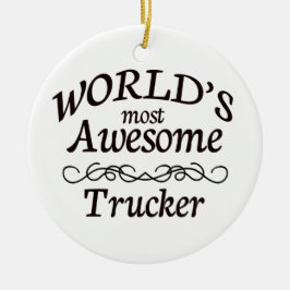 Adorno De Cerámica El camionero más impresionante del mundo