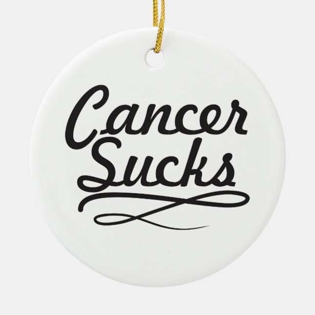 Adorno De Cerámica El cáncer chupa (Frente)