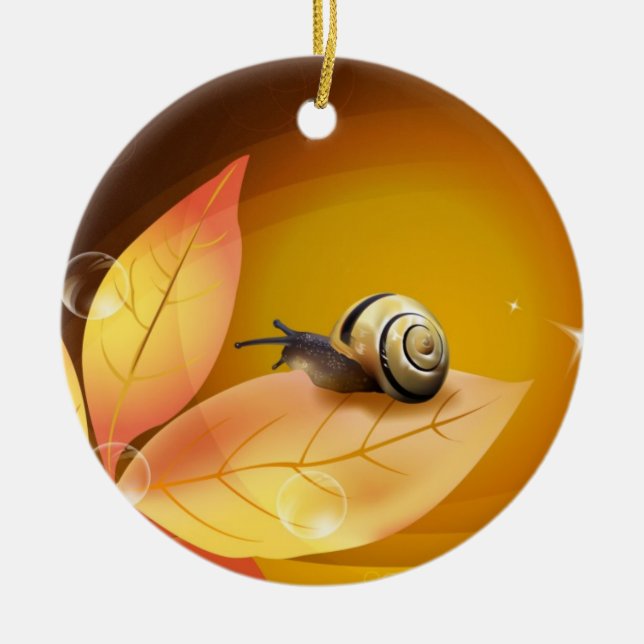 Adorno De Cerámica El caracol curioso (Frente)