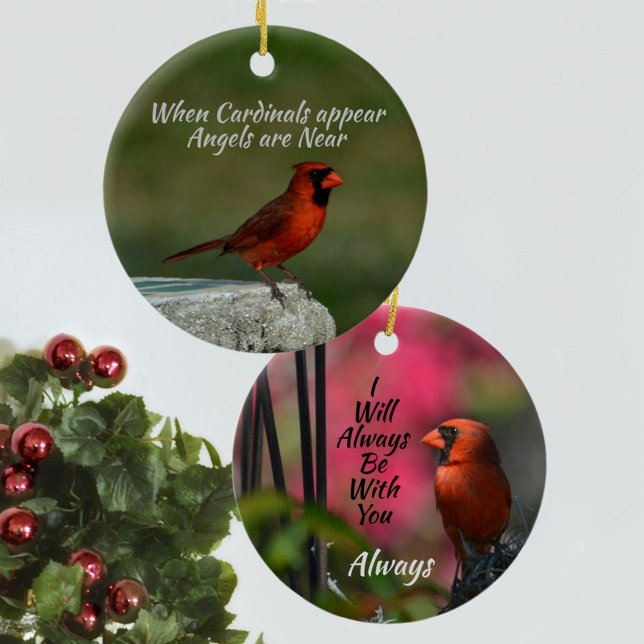 Adorno De Cerámica El cardenal rojo siempre contigo en memoria (Subido por el creador)