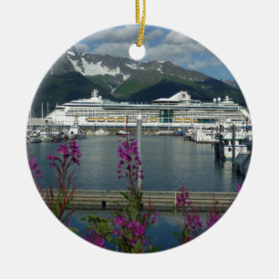 Adorno De Cerámica El Caribe real en Seward Alaska