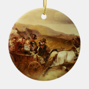 Adorno De Cerámica El carro de la boda