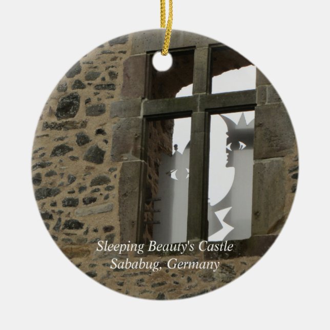 Adorno De Cerámica El castillo de la bella durmiente (Frente)