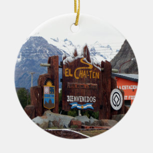 Adorno De Cerámica EL Chalten, Patagonia, la Argentina