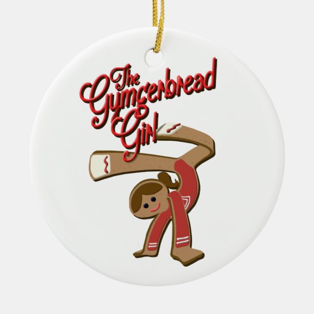 Adorno De Cerámica El chica de Gymgerbread - navidad 2017 (Frente)
