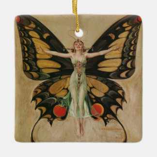 Adorno De Cerámica El Chica Flapper - Mariposa