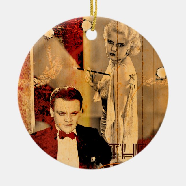 Adorno De Cerámica El Chica rubio de Gangster (Frente)