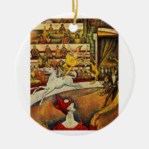 Adorno De Cerámica El circo de Georges Seurat (1891)