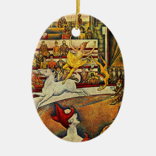 Adorno De Cerámica El circo de Georges Seurat (1891)