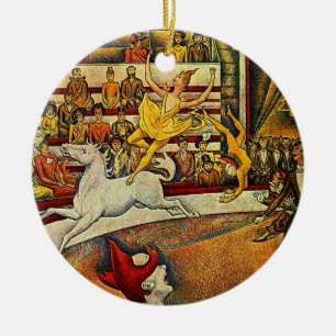 Adorno De Cerámica El circo de Georges Seurat (1891)