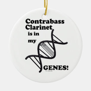 Adorno De Cerámica El Clarinete Contrabass Está En Mis Genes