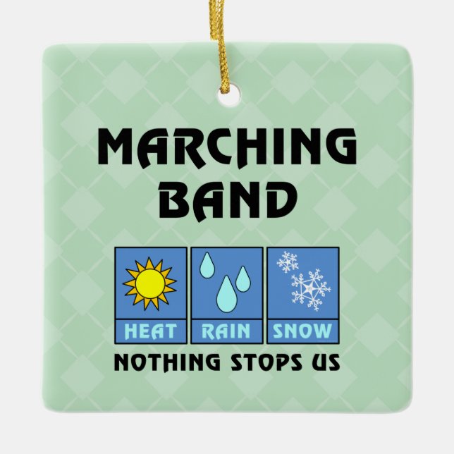 Adorno De Cerámica El clima de la banda de marchas (Anverso)