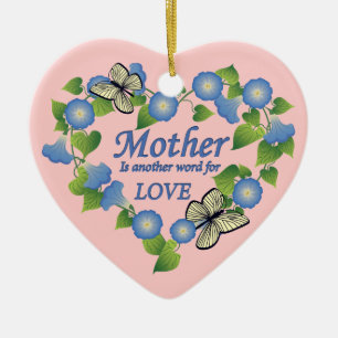 Adorno De Cerámica El corazón del amor de la madre