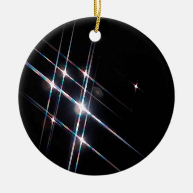 Adorno De Cerámica El cristal abstracto refleja la matriz (Frente)