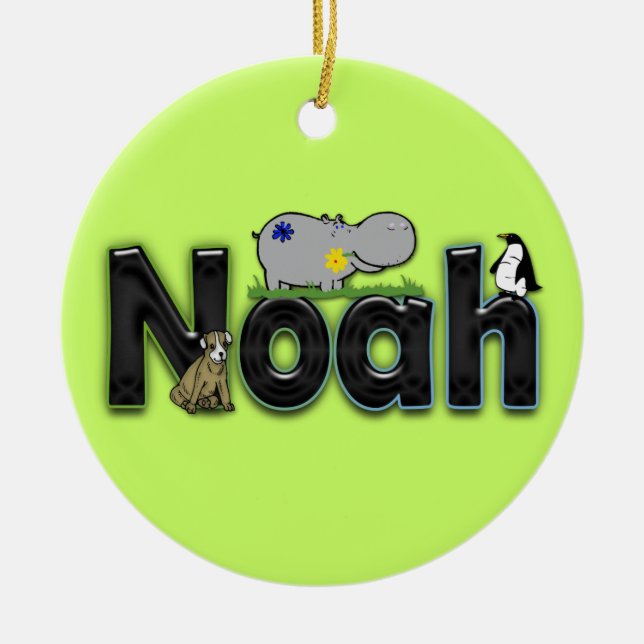 Adorno De Cerámica El cuarto de Noah (Frente)
