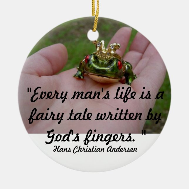 Adorno De Cerámica El cuento de hadas de dios (Frente)