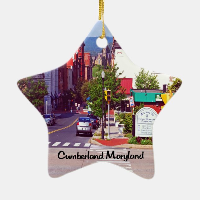 Adorno De Cerámica El Cumberland Maryland (Atrás)
