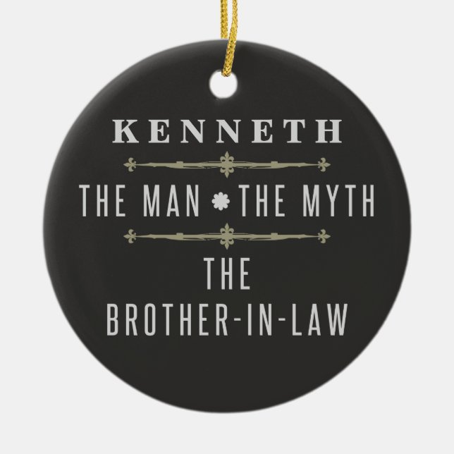 Adorno De Cerámica El cuñado El hombre el mito (Frente)