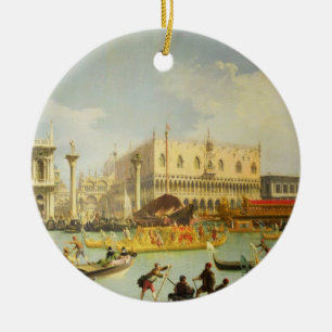 Adorno De Cerámica El desposorio del dux veneciano