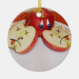 Adorno De Cerámica El destino de una jugosa Apple
