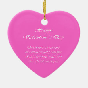 Adorno De Cerámica El día de San Valentín de amor dulce
