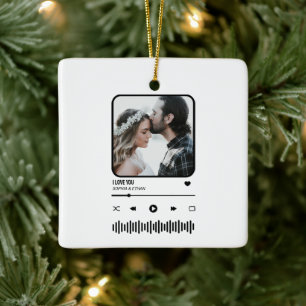 Adorno De Cerámica El día de San Valentín de la pareja de la lista de