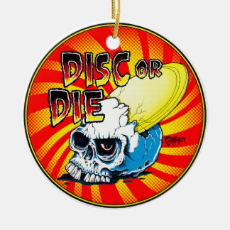 Adorno De Cerámica El disco o muere