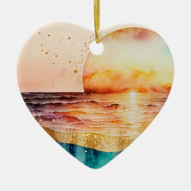 Adorno De Cerámica El diseño de la serie acuática 3 (Frente)