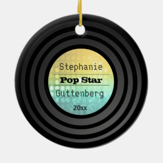 Adorno De Cerámica El doble echó a un lado recuerdo retro de la luz