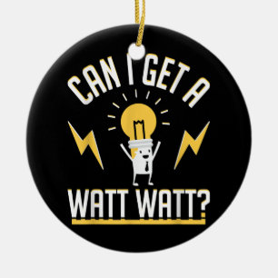 Adorno De Cerámica El Electricista Puede Obtener Un Watt Watt