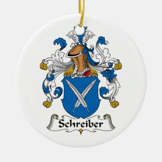 Adorno De Cerámica El escudo familiar Schreiber