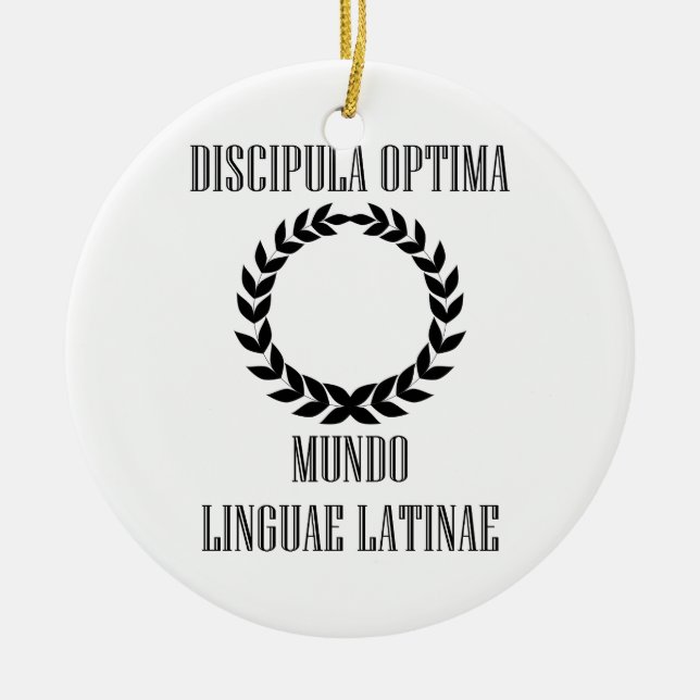 Adorno De Cerámica El estudiante latino más grande del mundo (Frente)