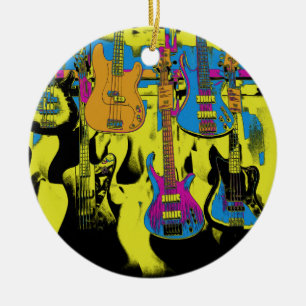 Adorno De Cerámica El Fiesta de guitarra - Orna cerámica de instrumen
